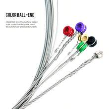 Orphee 5組裝 6弦/組 0.23-1.27mm 電吉他弦 RX練習系列 鍍鎳鋼 6弦吉他樂器 - 5套-RX17 - 查看 5