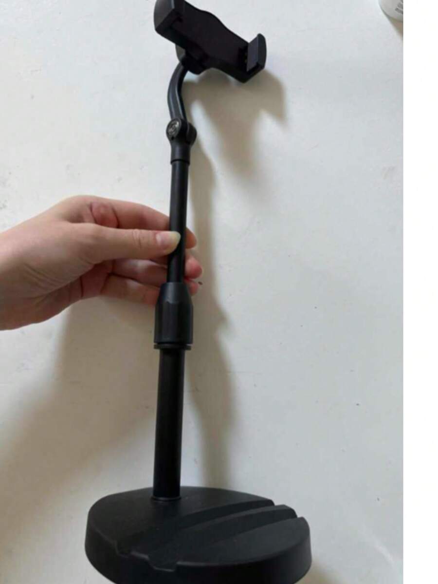 1pc Upgraded Adjustable Rotatable Phone Stand, Waterproof ABS, Universal Phone Holder, Live Streaming Phone Stand, Filming Stand, Suitable For Smartphones And Tablets, Durable Plastic Structure, Stable Base, Modern Minimalist Style - Multiple Styles - View 1