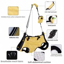 Shockproof Dog Lift Harness For Senior Pets With Containing Garbage Samll Bags,Designed Specifically For Small And Medium-Sized Dogs, It Offers Comprehensive Support, Providing Full Back And Chest Support. The Reflective Strip Design Makes. - Multicolor - View 10
