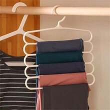 10pcs/5pcs/4pcs/2pcs/1pc Closet Storage Hanger, Plastic 5-Tier Scarf Rack, Optional Upgraded Thickened Version, More Sturdy And Durable, Closet Pants Hanger, Scarf And Tie Storage Rack - Multicolor - View 3