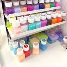 ビーズ収納ボトル 30個セット 小瓶30本＋大箱1個 透明プラスチック瓶 ビーズ・パーツ・小物整理に便利 - 写真の通り - チェックする 7