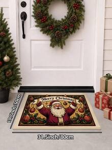 1pc 3D Printed Door Mat Kitchen Rug Christmas Front Door Welcome Mat Runner Area Rug TPR Backing Non-Slip Floor Mat Suitable For Bathroom Indoor Hallway Bedroom Living Room Side Floor Mat Machine Washable Easy To Clean Entryway Mat Home Decor - Multicolor - View 13