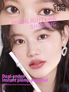 CHIOTURE Dual‑Ended Eyeshadow Liner Pen, Shimmer Highlighter Brightening Liquid & Matte Natural No‑Makeup Finish, Brighten Eyelid Crease & Draw Lower Lash Line, 2‑In‑1 Multi‑Purpose Pen, Beginner‑Friendly - #02 Sweet Blush - View 2
