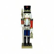 35cm Gingerbread Man Chef Calendar Nutcracker Soldier Christmas Decoration Figurine - Multi-color - View 9