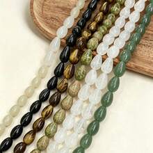 14-16pcs Teardrop Shaped Loose Beads 8x12mm DIY Jewelry Handmade Beading, Suitable For Bracelet, Necklace, Earring Making - 8*12mm Teardrop Beads - View 6