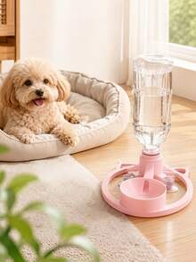 1pc Automatic Cat Water Fountain, Quiet Pet Water Dispenser, Portable Fun Water Design, Suitable For Travel Use Puppy Water Dispenser, Battery-Free, Perfect For Cats And Small Dogs, Ideal For Pet Owners, Great Gift For Christmas, Thanksgiving And New Year - Multicolor - View 7