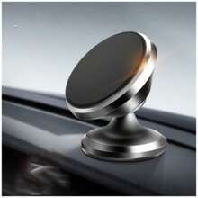 1pc Metal Round Mini Magnetic Phone Holder, Car Multi-Function Phone Navigation Mount, Car Dashboard Mount - Multicolor - View 16