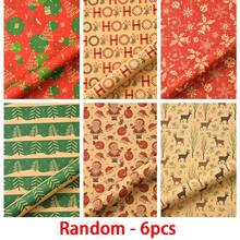 15/1pc Christmas Gift Wrapping Paper 50*70cm Random Assorted Prints Holiday Gift Box Decoration Handmade Paper - View 12