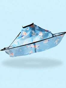 Children's Haircutting Cape, Haircutting Cape, Barber Cape, Waterproof Foldable Umbrella-Shaped Hair Extension Cape - Multicolor - View 8