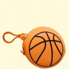1pc Creative Ball Sports Wallet Keychain Pendant, Earphone Storage Bag, Basketball, Baseball, Tennis, Football Keychain Decorative Accessory, Bag Charm, Suitable As Gift For Friends, Family, Valentine's Day, Birthday, Holiday, Party - Multicolor - View 4