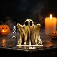 Patung Hantu Berongga Antik dari Kuningan dengan Tampilan Usang, Ornamen Dekoratif untuk Dekorasi Rumah Halloween - 1PC - View 3