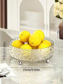 Luxury Fruit Tray Rotating Dried Fruit Candy Snack Display Plate For Home Living Room Coffee Table - Multicolor - View 2