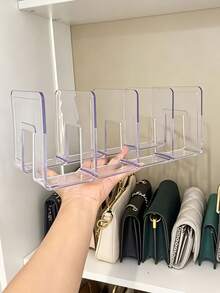 2pcs Clear Acrylic Storage Boxes, Pull-Out Drawer Design, Easy Access, Space-Saving, Suitable For Wardrobe, Kitchen Countertop, Bathroom, Crystal Style Handle, Transparent Visible Storage, Practical Home Gift - Multicolor - View 2