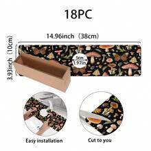 1pc Mushroom Design Sink Faucet Water Absorbent Mat, Drainage Mat, Suitable For Kitchen, Bathroom Sink, Countertop, Drainage Mat, Diatomaceous Earth Material, Cuttable, Quick Drying Mat - Multicolor - View 12