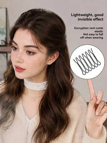 2/4/6pcs Seamless Minimalist Hair Clips, Invisible Hair Clasps Suitable For High Top Hairstyles, Princess Style Bangs And Loose Hair Combs, Voluminous Hair Combs Hair Clips, Suitable For Daily Commute, Work, Date, Party - Black - View 3