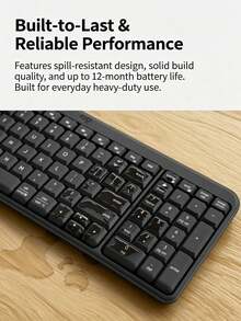 Logitech MK251 Wireless Office Keyboard And Mouse Set With Bluetooth Connection, Slim Design, Multi-Device Switching, Stand Function, And Efficient Input Experience. Pink - Pink - View 3