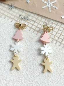 New Hot Christmas Earrings Suitable For Winter Wear, Gift For Friends - Multicolor - View 2
