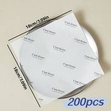 100/200/300pcs Baking Greaseproof Paper, 7.09*7.09 Inch Wax Paper, Suitable For BBQ, Picnic, Holiday, Cake Shop, Dessert, Snack, Pastry (Multiple Patterns) - Multicolor - View 10