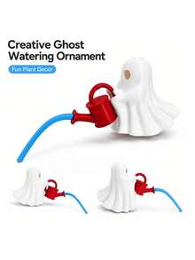 3D Printed Ghost Watering Plant Decor, 3-Piece Halloween Flower Pot Decoration With Realistic Water Flow Effect, 9.06 Inch Fun Indoor Plant Pot Decor, Desktop Ornament, Gift For Plant Lovers - Multicolor - View 4