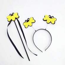 1pc/Set Halloween Bat And Spider Magic Wand Set, Wand Headband, Animal Headband Hair Accessories, Party Costume Styling - Multicolor - View 4