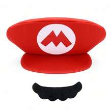 Hasbro 2pcs Super Mario Odyssey Mario Hat, Halloween Cosplay Role Play Prop, Party Hobby Collectible - One Size - View 3