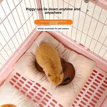 Alas Tidur Guinea Pig Gaya Baru, Bordir Benang Katun, Alas Kandang Hangat Musim Dingin, Cocok Untuk Hewan Peliharaan Kecil, Mudah Dibersihkan, Serbaguna Untuk Berbagai Skenario, Hadiah Liburan yang Ideal - MultiWarna - View 4