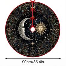 1件裝 日月星占星圖案聖誕樹裙，優雅配色節日裝飾，5種尺寸，中性節日禮物，適用於居家與派對聖誕家居裝飾 - 日月星象占星術 - 查看 11