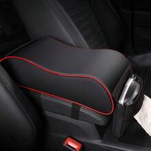 1PC PU Leather Heightened Car Armrest Pad, Smooth And Comfortable, Dynamic Streamlined Design, Storable, Elastic Band Easy Installation, Car Interior Accessory, All-Season Use, Suitable For Most Vehicles - Multicolor - View 7