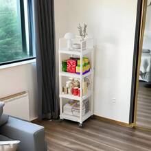 Multi-Layer Simple Storage Rack Floor Standing Home Use Storage Shelf Entrance Multi-Function Independent Metal Storage Rack Bedroom Use - View 4