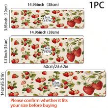 1pc Strawberry Pattern Faucet Mat Decor, Sink Faucet Absorbent Mat, Drainage Mat, Suitable For Kitchen, Bathroom Sink, Countertop, Drainage Mat, Diatomaceous Earth Material, Trimmable, Quick Drying Mat - Multicolor - View 6