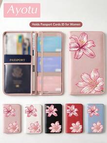 Shiny Pink Lily Car Registration & Insurance Document Organizer - Vehicle Glove Box Organizer, Car & Truck Storage Accessory, Suitable For Storing Important Documents, Driver's License, Passport, Cards, Small Car Accessories And Other Documents - Multicolor - View 8