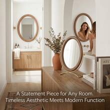 1pc Desktop Standing Mirror, Minimalist Multi-Purpose Desktop Standing Mirror Vanity Mirror, Suitable For Desk Bedroom Living Room - Multicolor - View 7