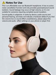 Wireless Headset With Jerry 5.3 Chip, Long Battery Life, Compatible With PC/IPad/Smartphones, For Music And Wireless Gaming - Khaki - View 9