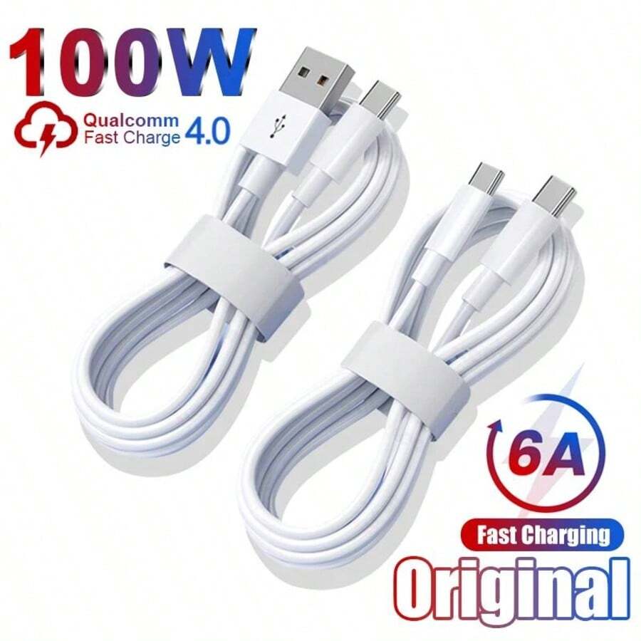 1 sợi cáp sạc và truyền dữ liệu USB/Type-C 6.6ft/200cm, truyền dữ liệu nhanh hiệu suất cao, sạc nhanh, tương thích với điện thoại 18/17 Pro Max/17 Pro/17/Air/16/15/Series và máy tính, cáp sạc và truyền dữ liệu đa thiết bị - trắng - Xem 1