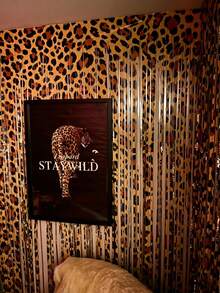 1/2/3/4/5pcs Leopard Print Tassel Curtain, Wild Party Backdrop, Unique Leopard Pattern Design, 1M*2M Large Size, High Density Tassel Drape Effect, Suitable For Various Occasions Such As Halloween, Valentine's Day, Jungle Theme Party, Singles Party, Animal Party, Graduation Party, Anniversary, Restaurant Decor, Wedding Decor - Multicolor - View 5