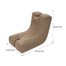 Portable L-Shaped Inflatable Outdoor Rocking Chair Sofa, PVC Flocked Fabric Ultra-Light Inflatable Lounge Chair, Camping Beach Pool Yard Travel Leisure Sofa, Halloween Christmas Gift - Rocking Sofa - View 8