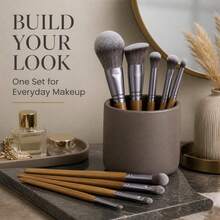 Pcs Professional Makeup Brush Set, Includes Foundation Brush, Powder Brush, Blush Brush, Concealer Brush, Eyeshadow Brush, Eyebrow Brush, Complete Makeup Tool Set, Travel Essential, Gift - Multicolor - View 6
