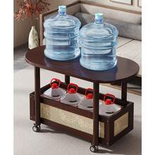Portable Wheels Mobile Table Laptop Desk Adjustable Height Overbed Sofa Side - View 9
