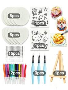 Foam Texture Painting Set - Includes 3 Types Of Painting Paper, DIY 3D Painting Sponge Foam Texture Paper, Compressed Foam Texture Paper, Suitable For Creative Fun Paper Art, Foam Expansion Art Handmade Paper, Fluffy Painting Art Handmade Paper - Multiple Styles - View 10
