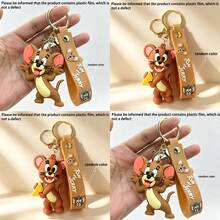 Warner Bros Cartoon Cute Exquisite Cartoon Couple Gift Keychain Backpack Pendant Souvenir Small Gift Backpack Pendant Cute Bag Pendant Portable Keychain Travel Accessory Unisex Bag Pendant Cute Exquisite Small Gift - Multicolor - View 17