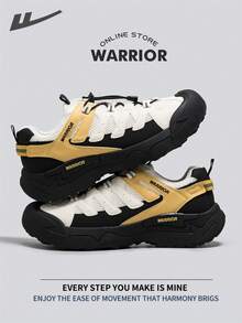 Warrior Fashionable Retro Men's Sports Shoes Spring And Autumn Comfortable Shoes Modest Style Casual Yet Sleek Sneakers All-Day Wear Training Sneakers - Beige/Yellow/Black - View 6