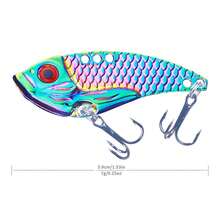 Hengjia 1pc Colorful Dragon Scale Vib Long Casting Lure Metal Fake Bait Zinc Alloy Glitter White Stripe Big Mouth Bass Lure 3g 5g 7g 10g 15g 20g - Multicolor - View 18