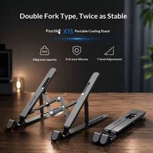 Lenovo Foldable Laptop Stand,7‑Level Adjustable Aluminum Alloy Notebook Riser,Hollow Cooling Design With Silicone Anti‑Slip Pad, Portable Desktop Support For 11‑17.3 Inch Laptops & Tablets For Office Study Travel - View 12
