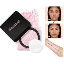 danche Oil Control Loose Setting Baking Powder With Powder Puff, Micronized Soft‑Focus Matte Finishing Powder, Blur Pores & Fine Lines, Paraben‑Free With Tocopheryl Acetate & Rice Starch, For All Skin Tones Daily Makeup - Multicolor - View 3