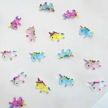 15pcs Mixed Color Unicorn Nail Art Charms, 3D Cartoon Cute Animal Resin Rhinestone Nail Decor, Phone Case Earring Hair Clip Decoration Small Accessories - Multicolor - View 9