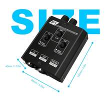 P1 Bộ khuếch đại tai nghe giám sát cá nhân trong tai stereo 2 kênh, mixer IEM âm thanh chuyên nghiệp - màu đen - Xem 8