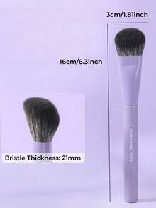 GUOXIAONIU Bunny Angled Blush Brush, Soft Fluffy Thick Bristles Makeup Brush, Perfect Match For Cream Blush, Face Contour Beauty Tool - Violet Purple - View 7