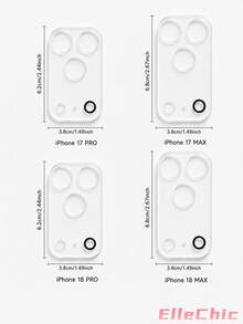 1‑Pack Cute Capybara Pattern Tempered Glass Lens Protector, Compatible With 17 Pro/17 Pro Max, 18 Pro/18 Pro Max Full‑Series Models. Full‑Coverage Rear Camera Protection, Scratch‑Resistant And Wear‑Resistant, Easy To Install. - Clear - View 10