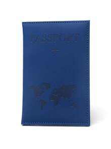 1 pieza Funda de pasaporte de piel sintética, billetera organizadora de tarjetas y documentos, vibraciones bohemias - Multicolor - Ver 11