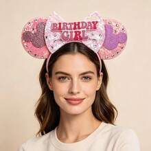 Disney 1pc Role Play Headband, Cartoon Mickey Mouse Ears Headband, Unique Design Headband For Holiday Party - Multicolor - View 4